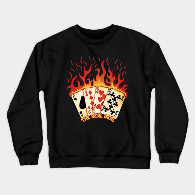 Born in 1988 - birthday burning cards Crewneck Sweatshirt by TMBTM